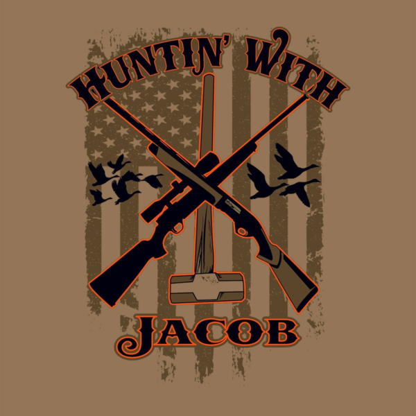Huntin' With Jacob T-Shirt - Image 4